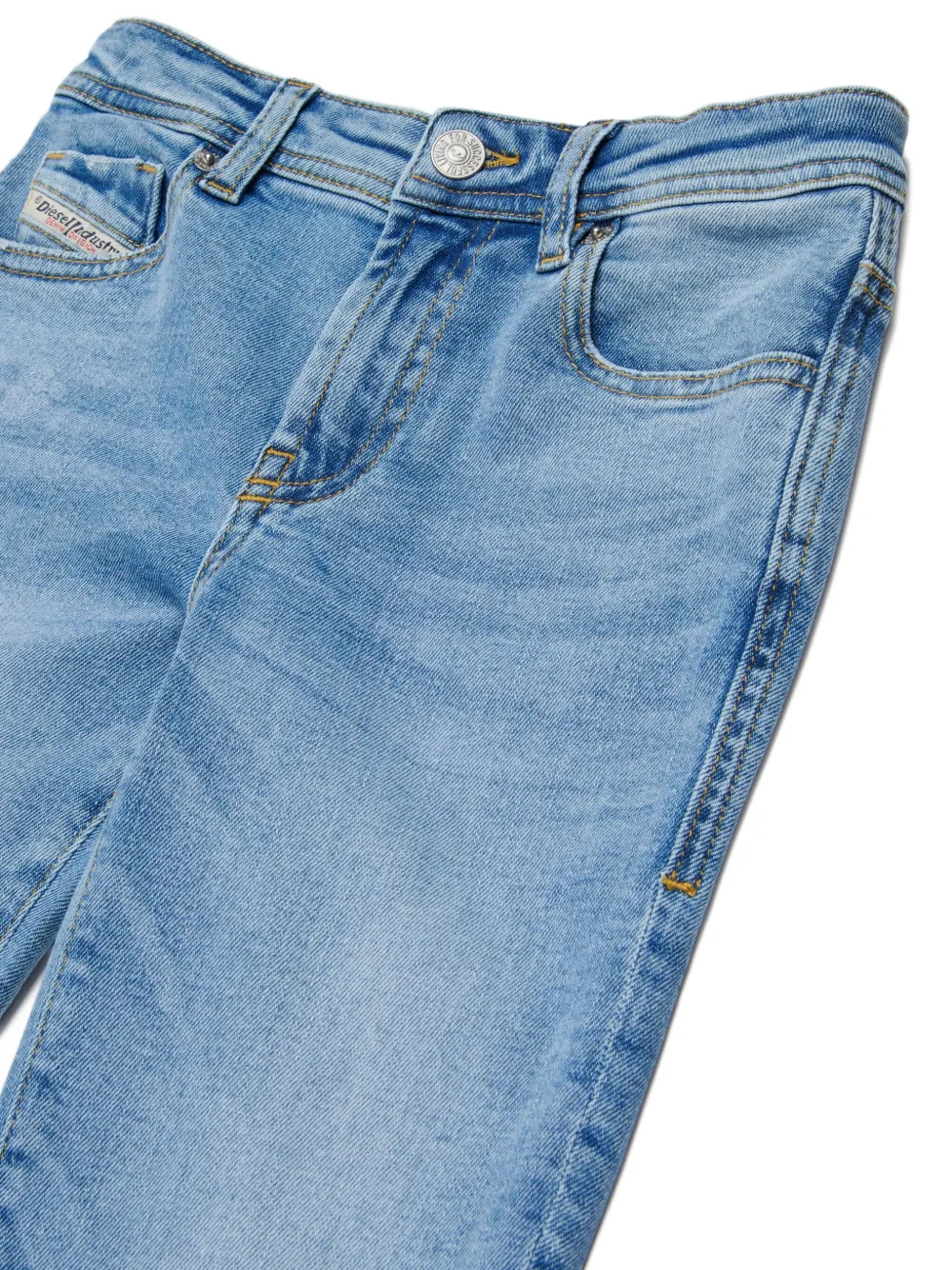 Diesel Kids Jeans met logoprint Blauw