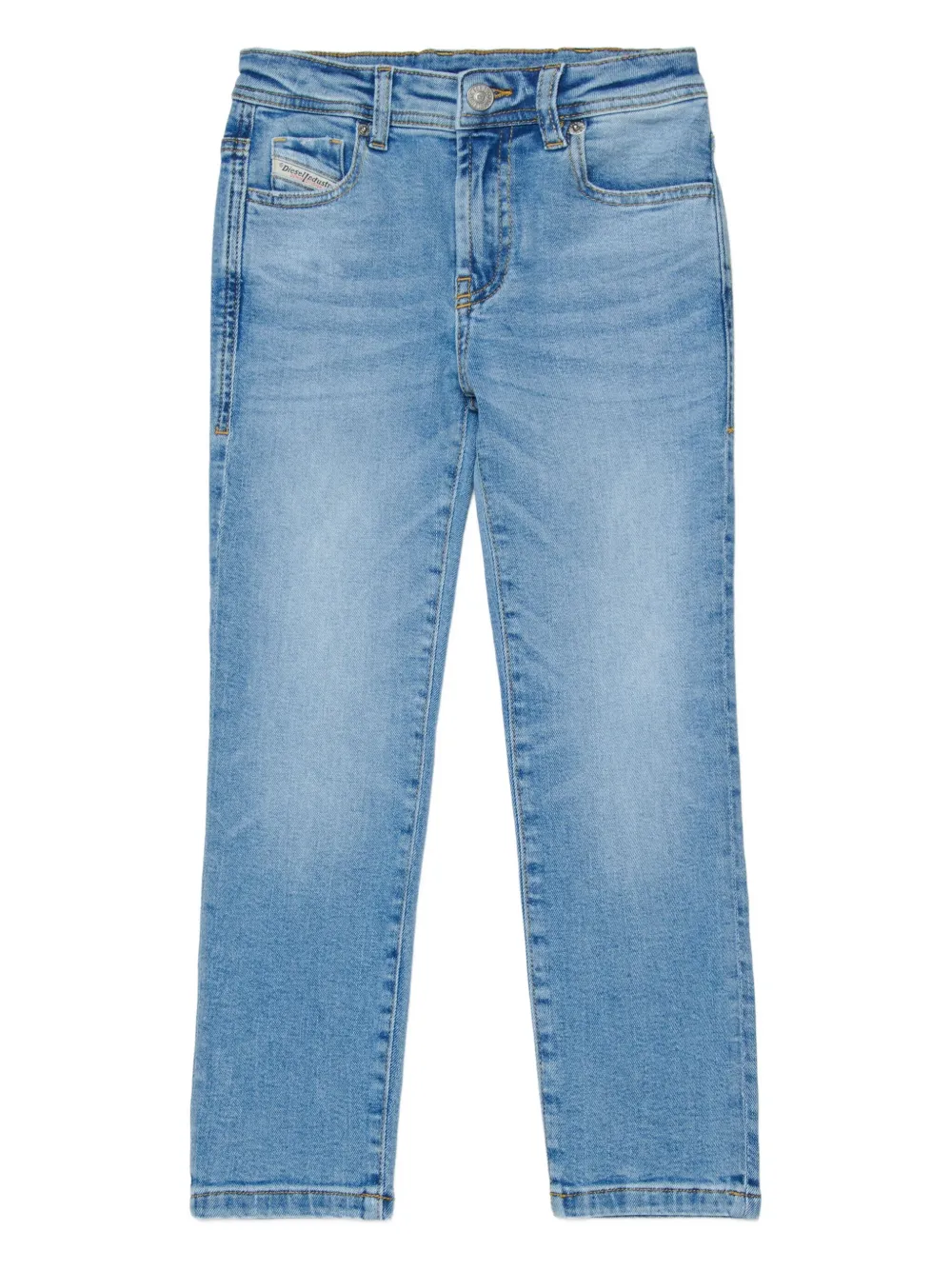 Diesel Kids Jeans con logo - Blu