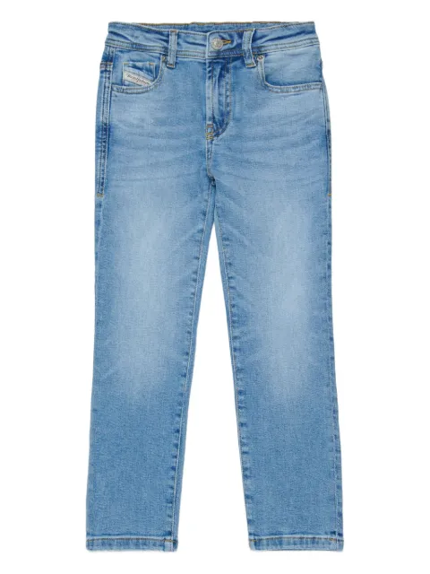 Diesel Kids jeans con cierre del logo