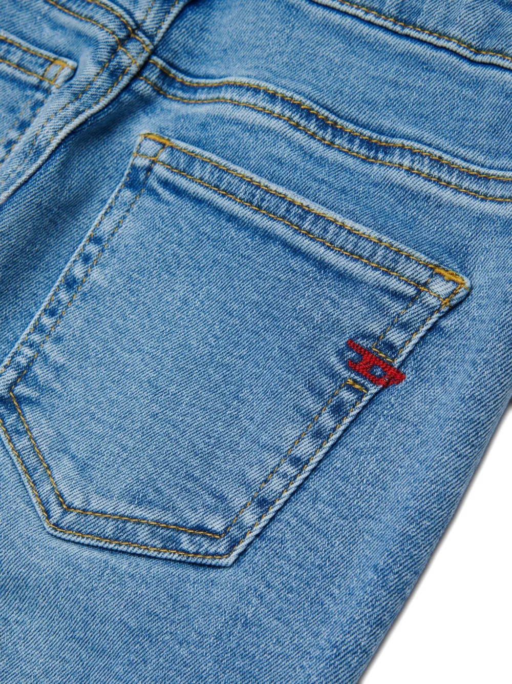 Diesel Kids Jeans met logoprint Blauw