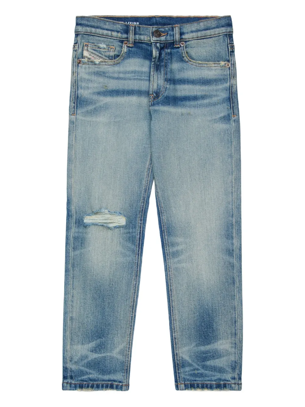 Diesel Kids Jeans D-LUCAS-J con effetto vissuto - Blu