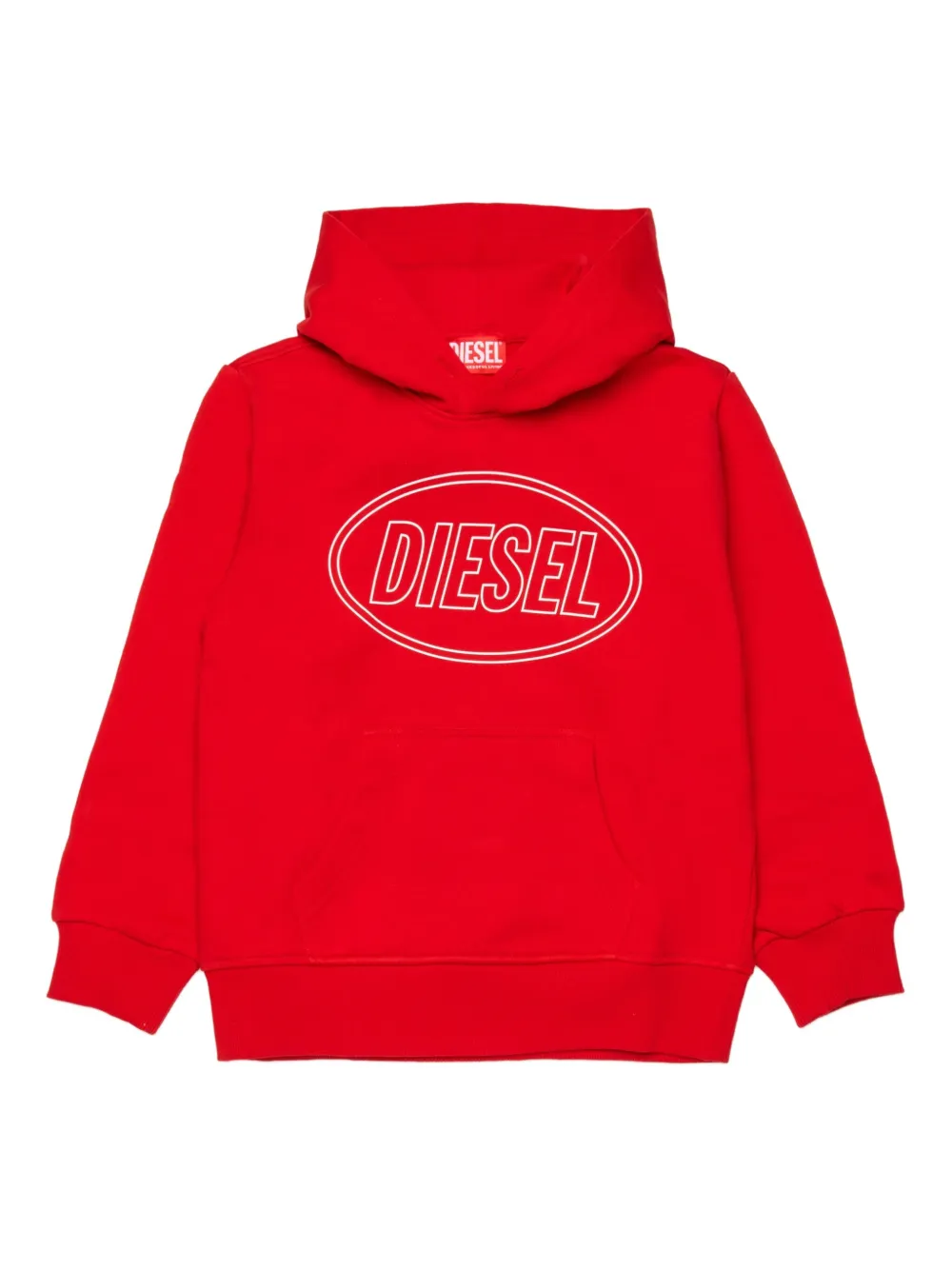 Diesel Kids Felpa con cappuccio Scirclehood Over - Rosso