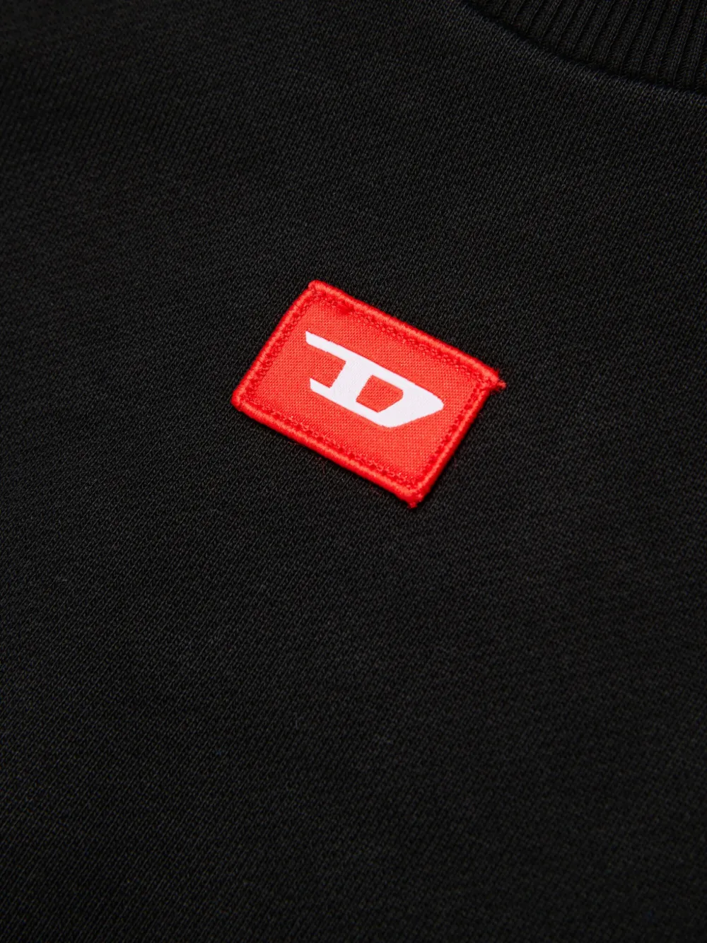 Diesel Kids Sxgin Over sweater met logopatch Zwart