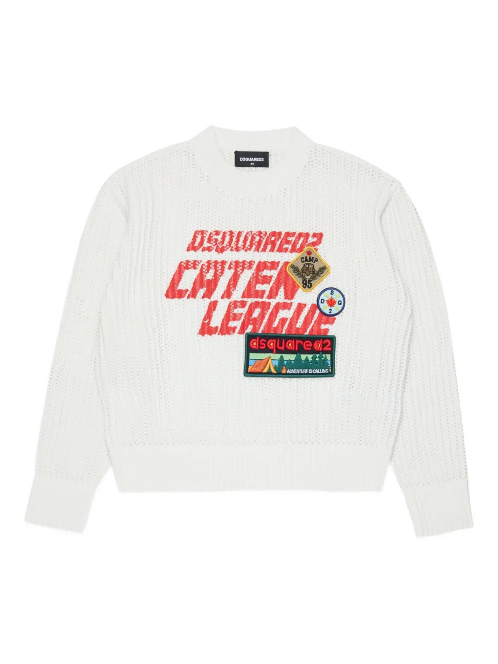 DSQUARED2 KIDS Maglione con applicazioni - Bianco