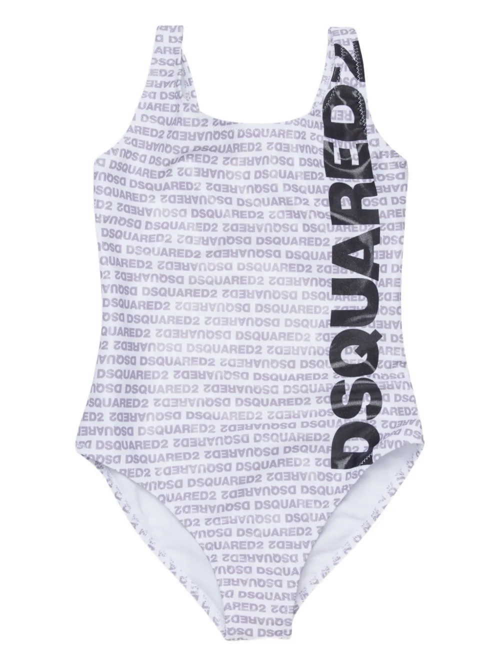 Dsquared2 Kids' Logo Swimsuit In Blue