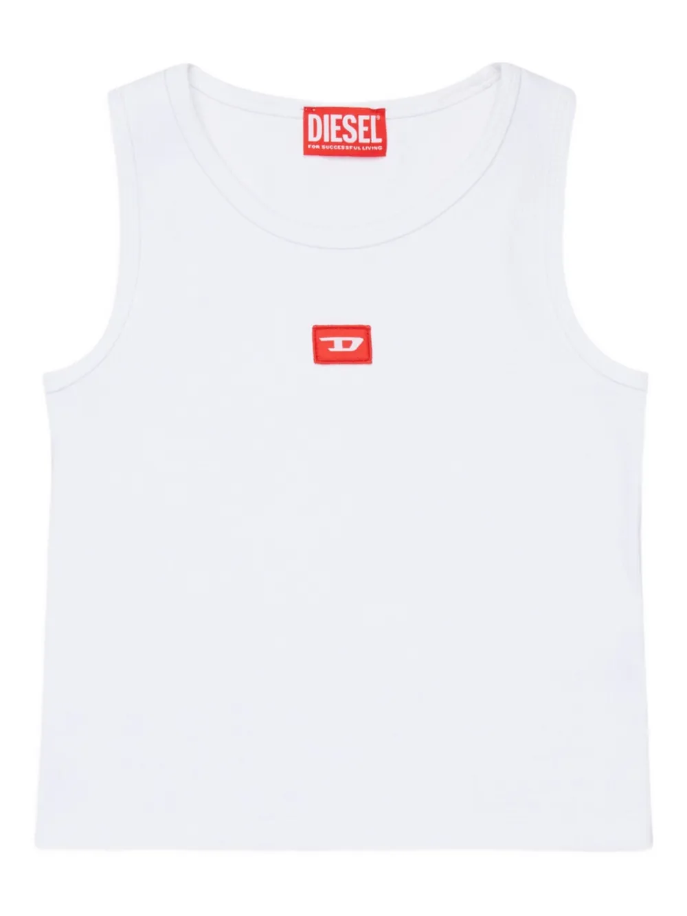 Diesel Kids T-shirt con applicazione logo - Bianco