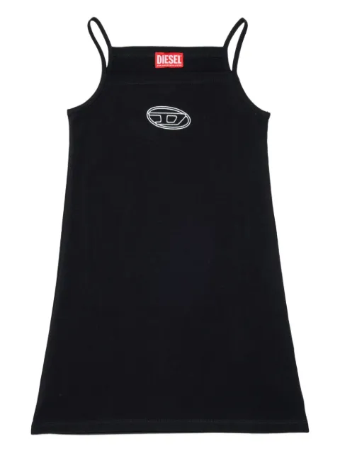 Diesel Kids logo-detail square-neck casual dress