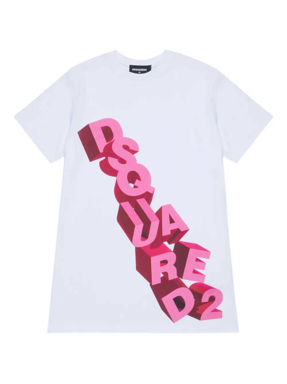 Dsquared2 Kids' Graphic Dress In Red