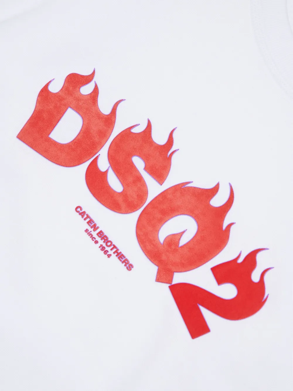 DSQUARED2 KIDS Sweater met grafische logoprint en lange mouwen Wit