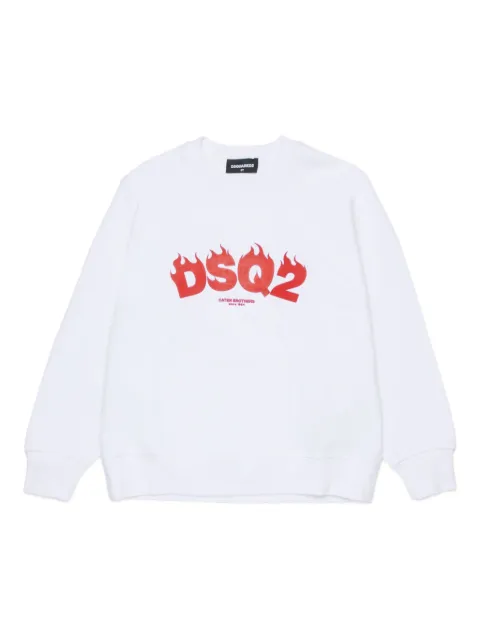 DSQUARED2 KIDS logo-graphic long-sleeve sweatshirt