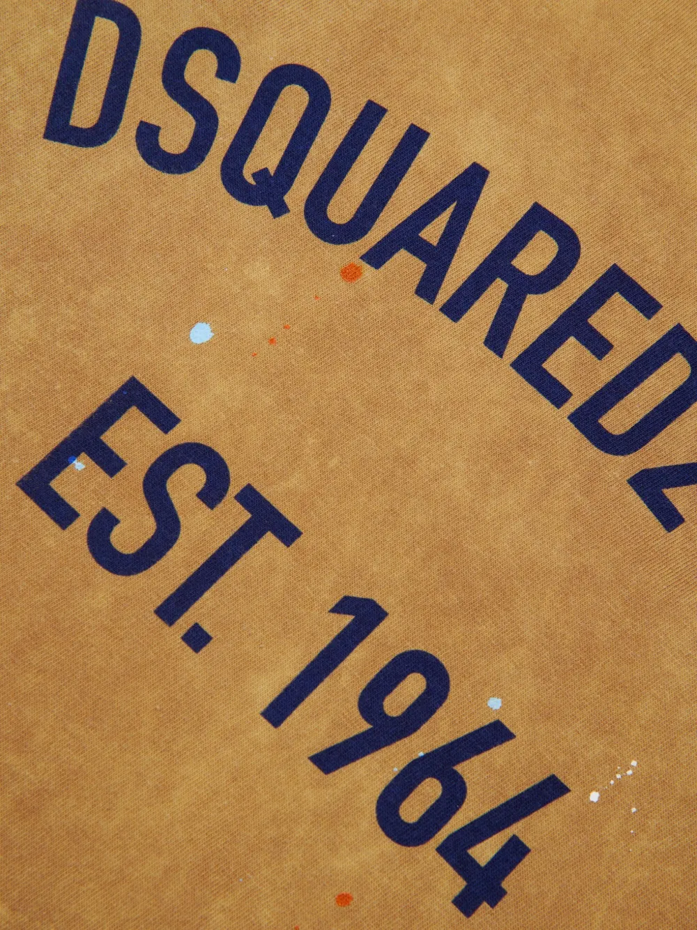 Dsquared2 Logo-detail Crew-neck T-shirt In Brown