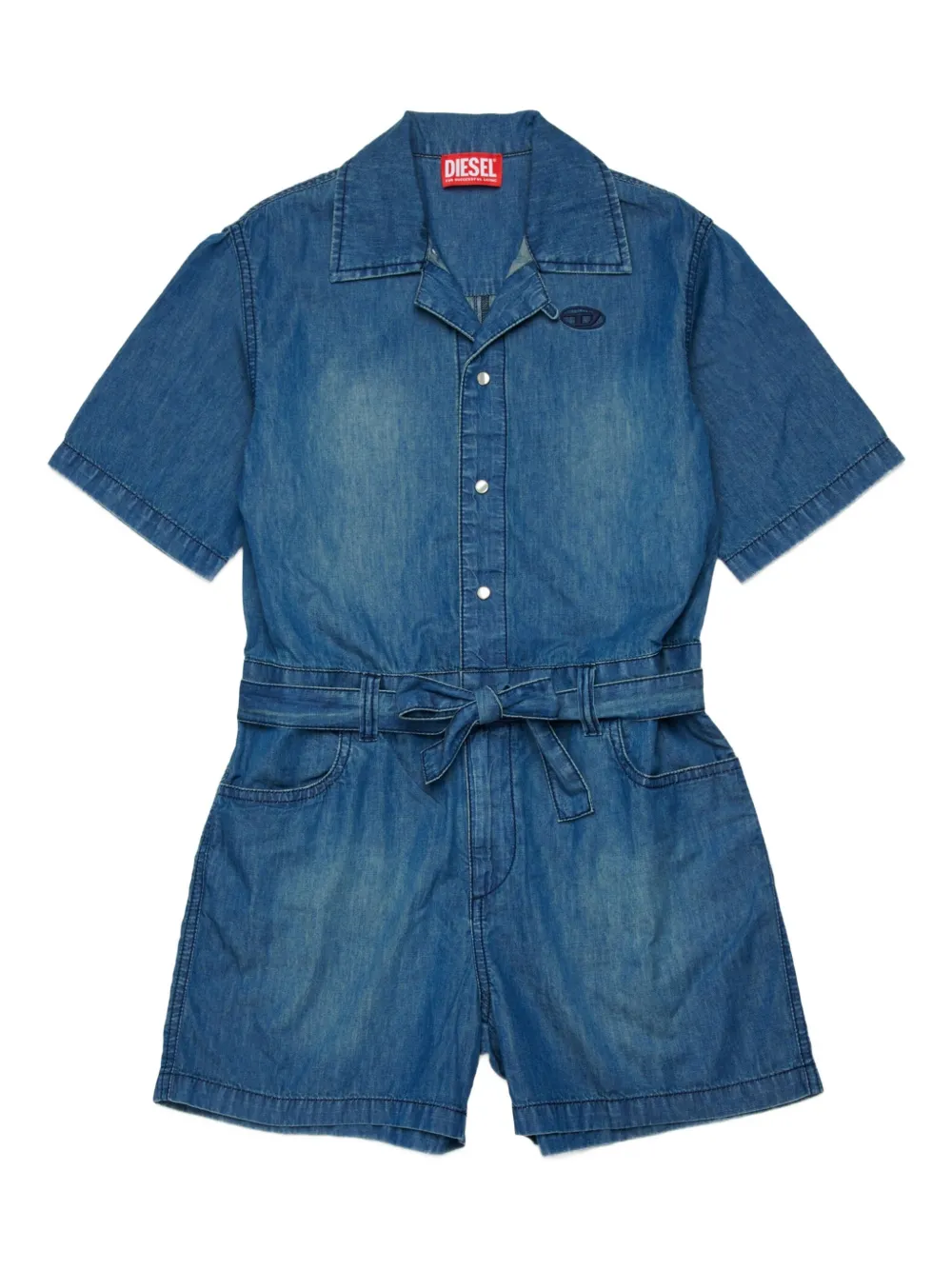 Diesel Kids Jrapp Jumpsuit mit Gürtel - Blau