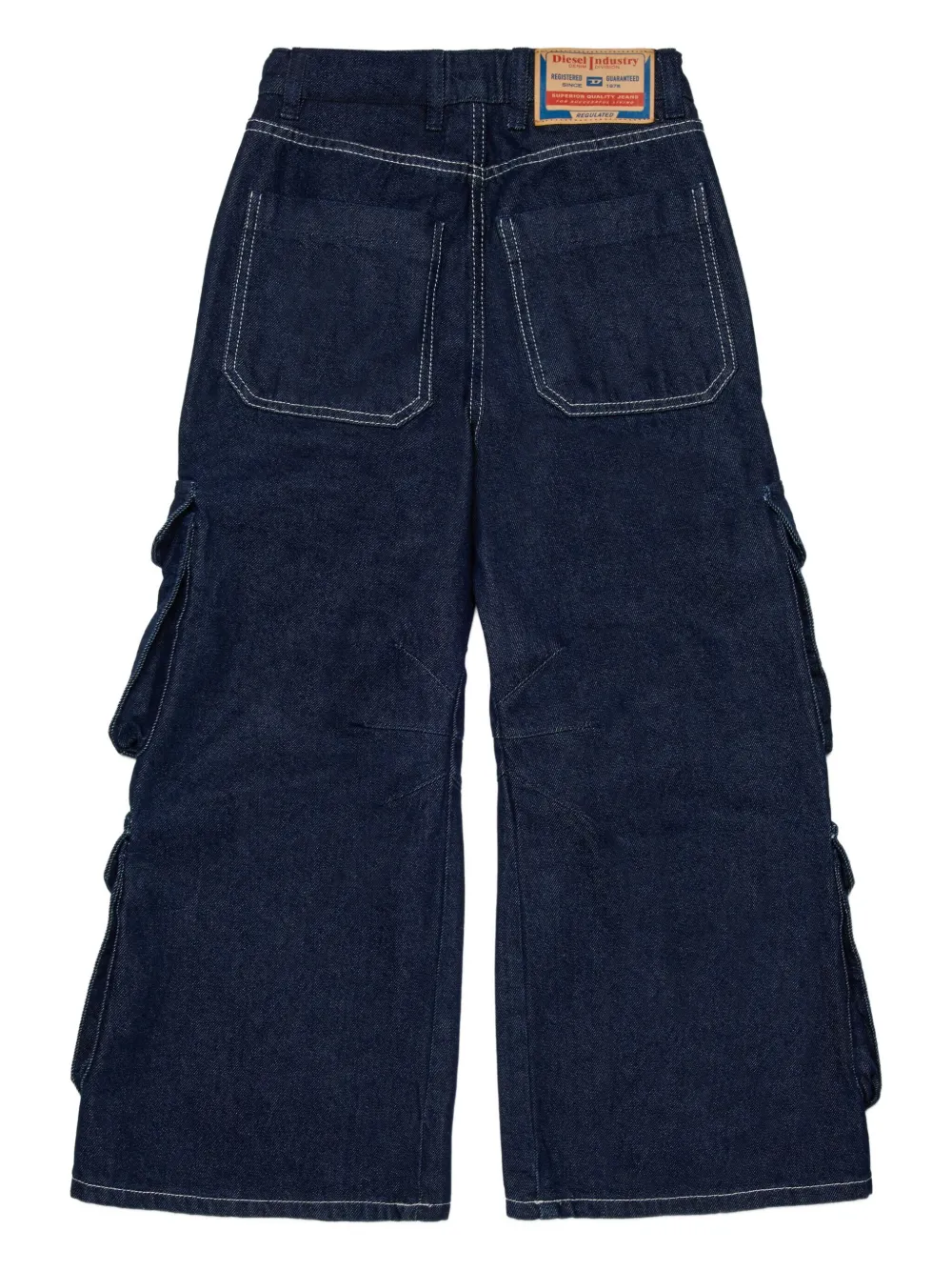 Diesel Kids D-Argix cargo jeans met zak Blauw