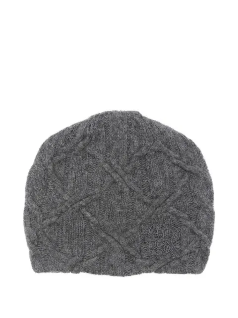 Ermanno Scervino cable knit logo hat