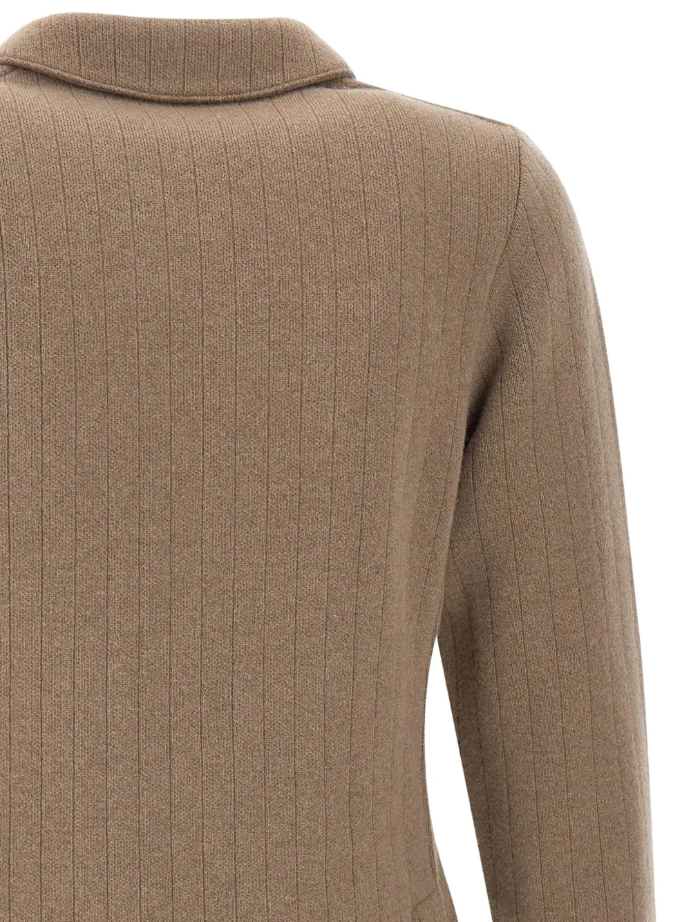 Lardini Geribbelde blazer Bruin