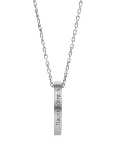 Maison Margiela logo ring pendant necklace