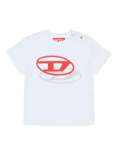 Diesel Kids Camiseta decote careca com logo