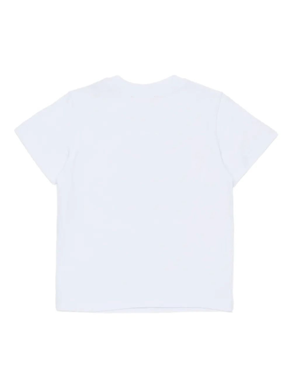 Diesel Kids T-shirt met ronde hals en grafische logoprint - Wit