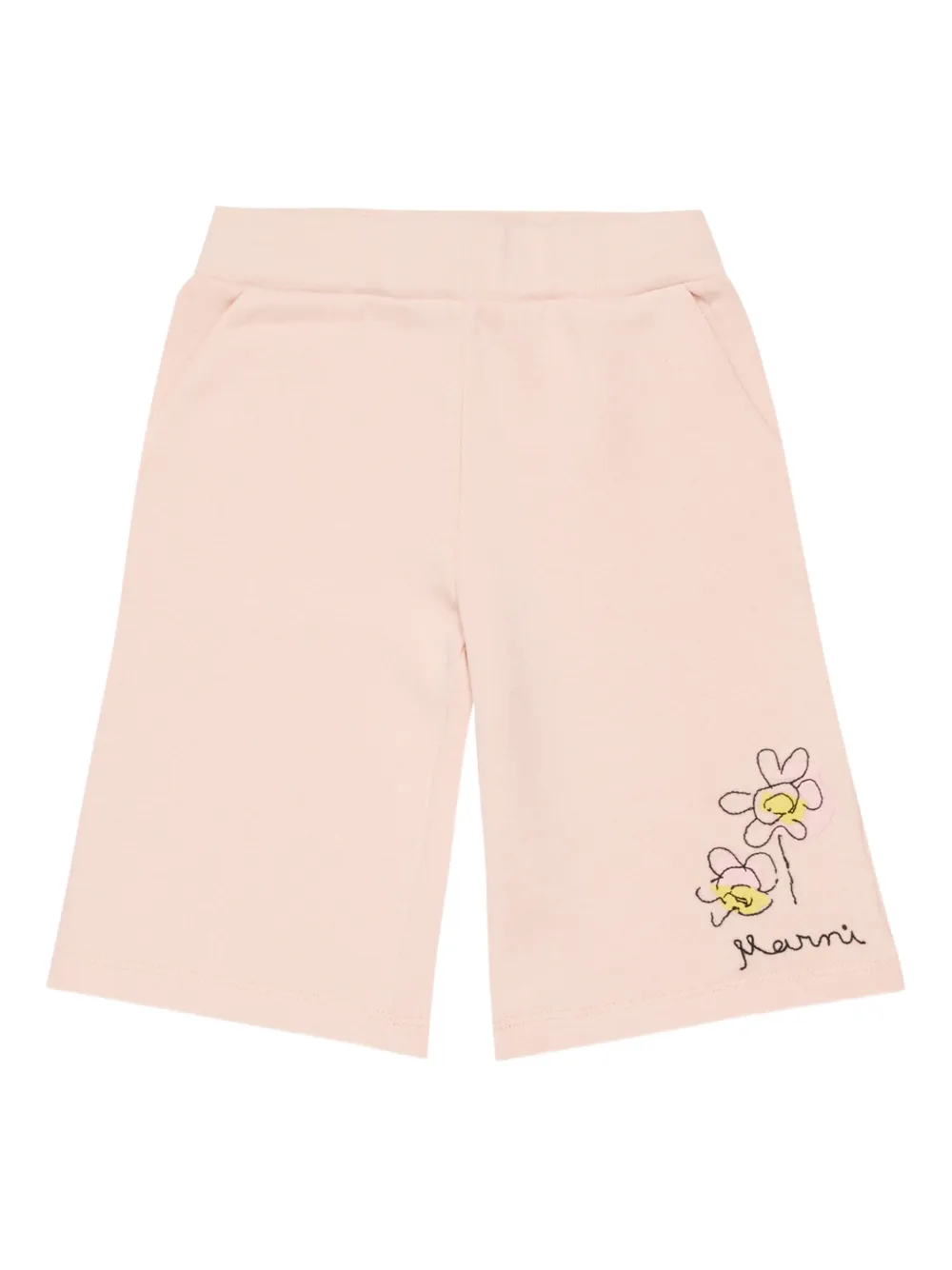 Marni Kids Pantaloni sportivi a fiori - Rosa
