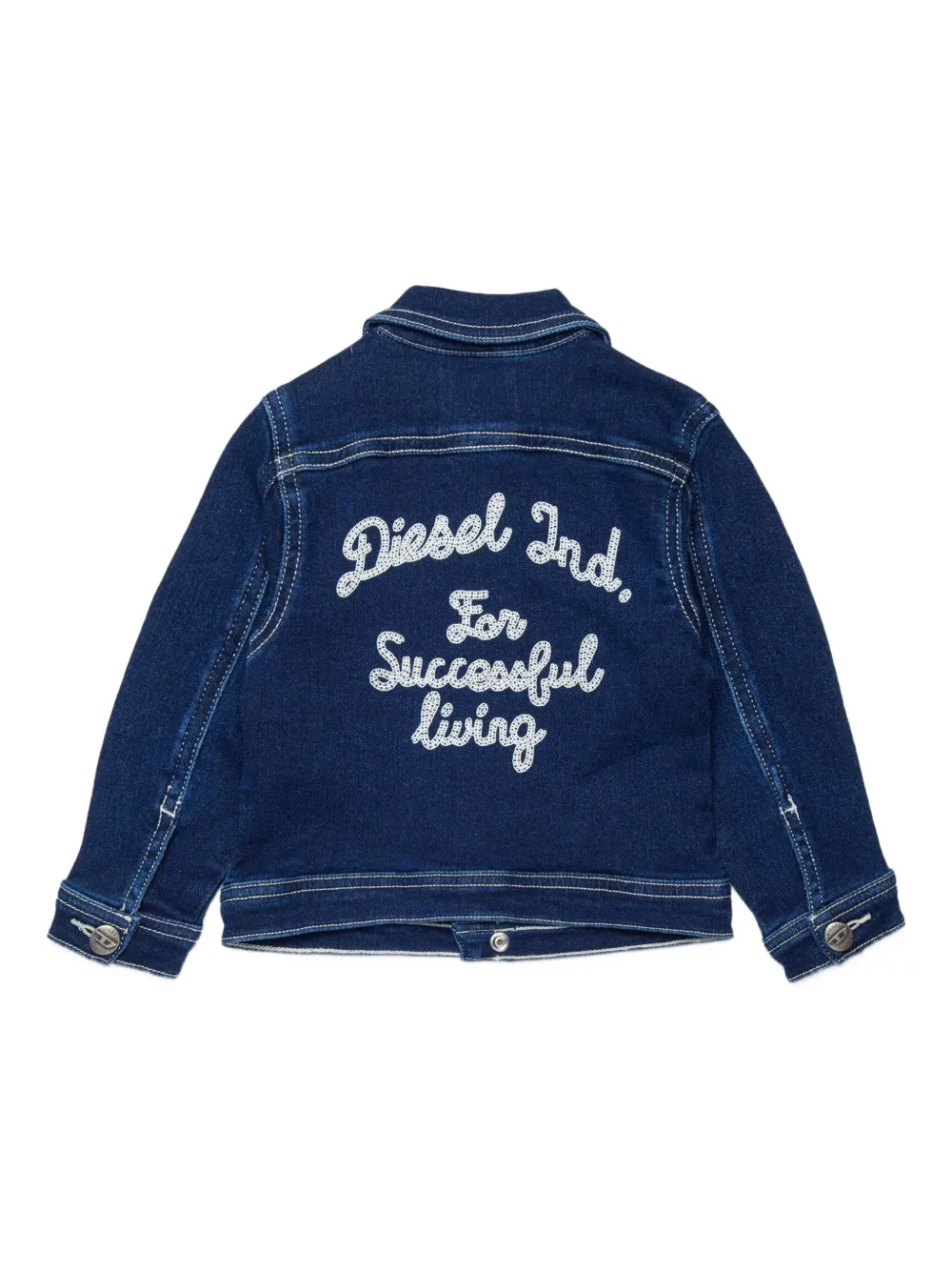 Diesel Kids Jombyb Jjj jack met knoopsluiting Blauw
