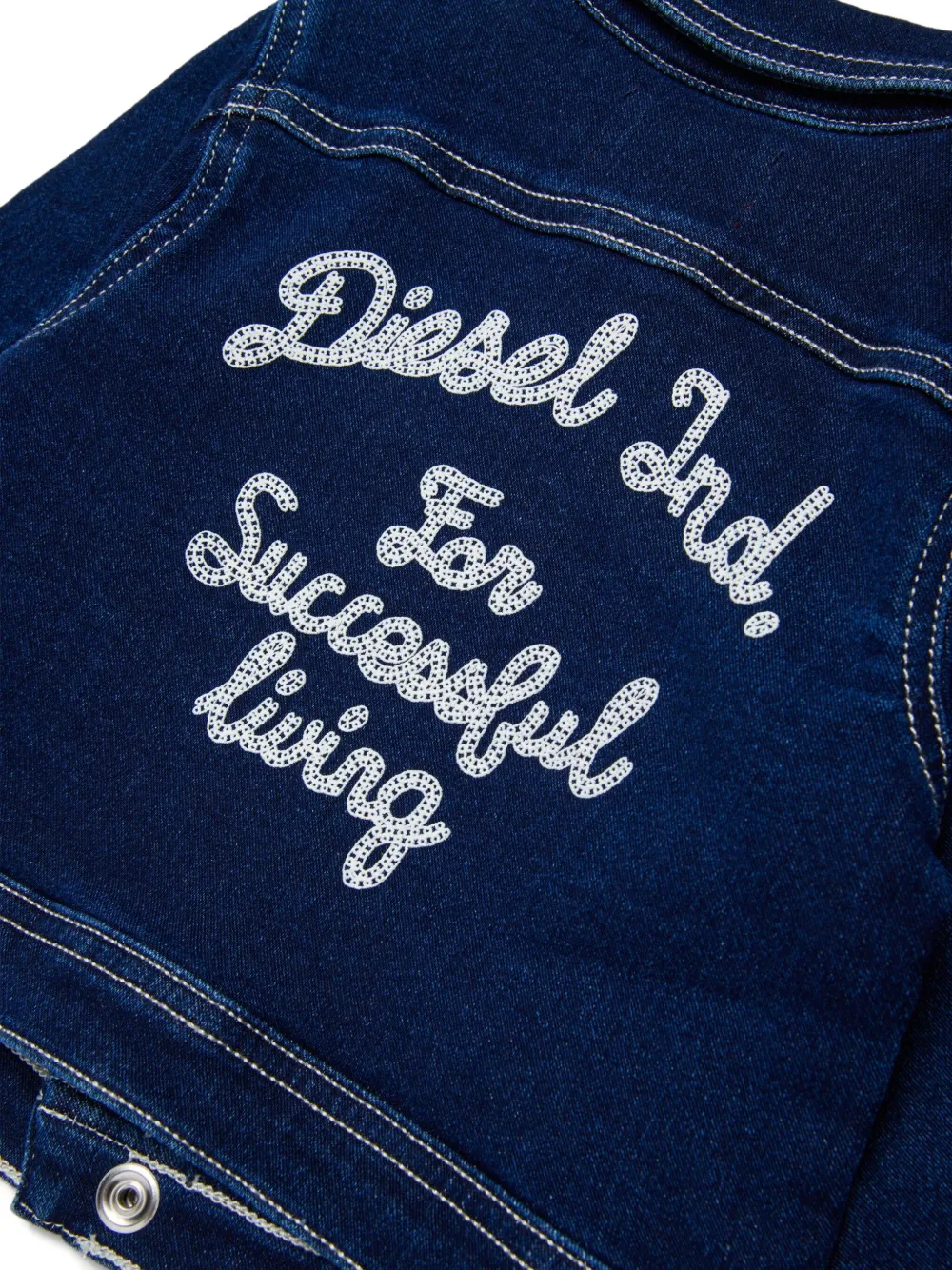 Diesel Kids Jombyb Jjj jack met knoopsluiting Blauw
