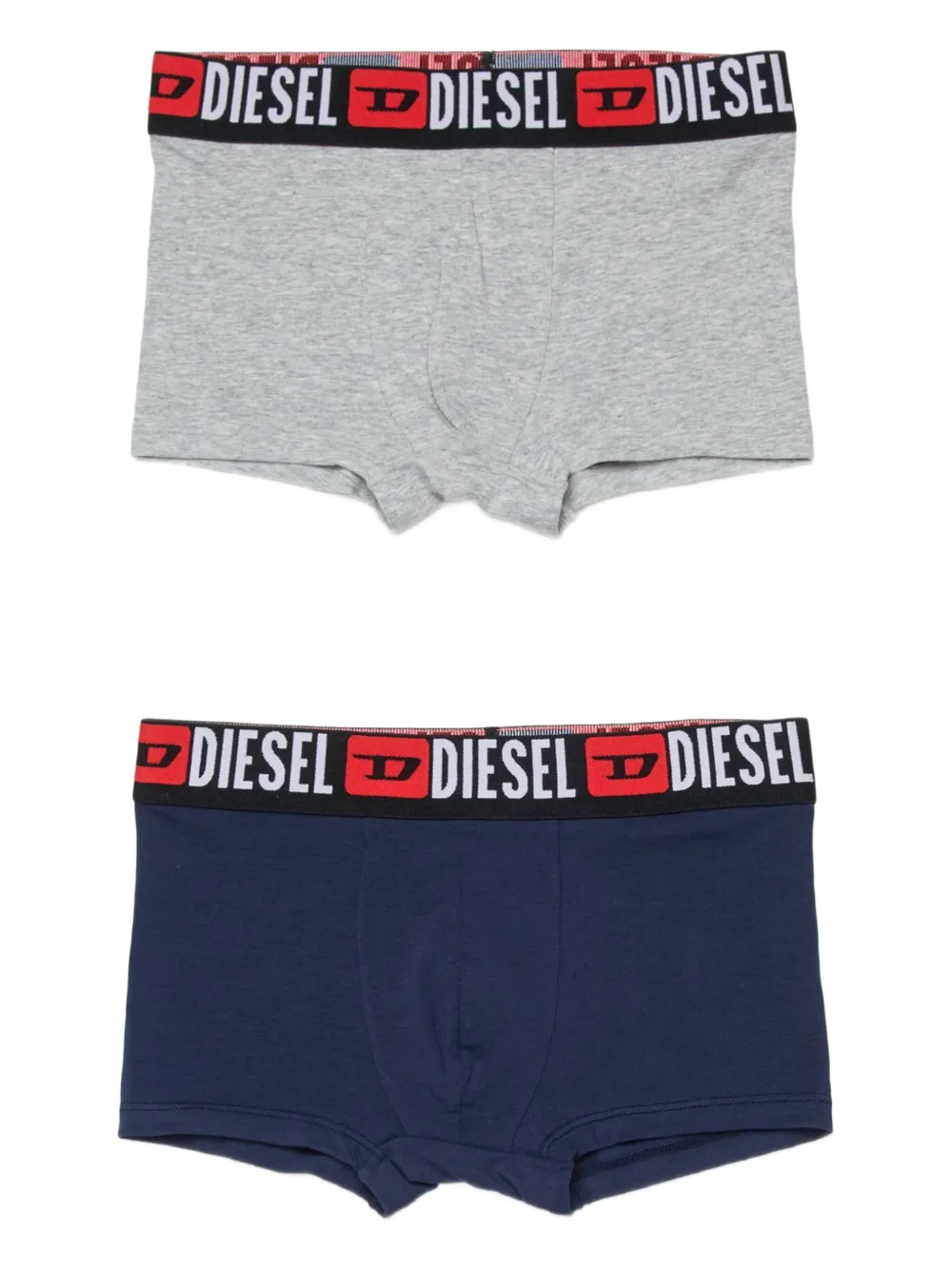Diesel Kids Set aus drei Shorts mit Logo-Bund - Grau