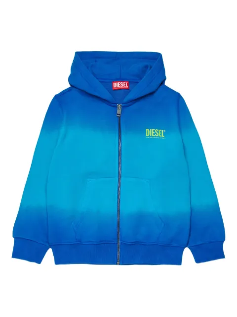 Diesel Kids Shade Over zip hooded sweatshirt