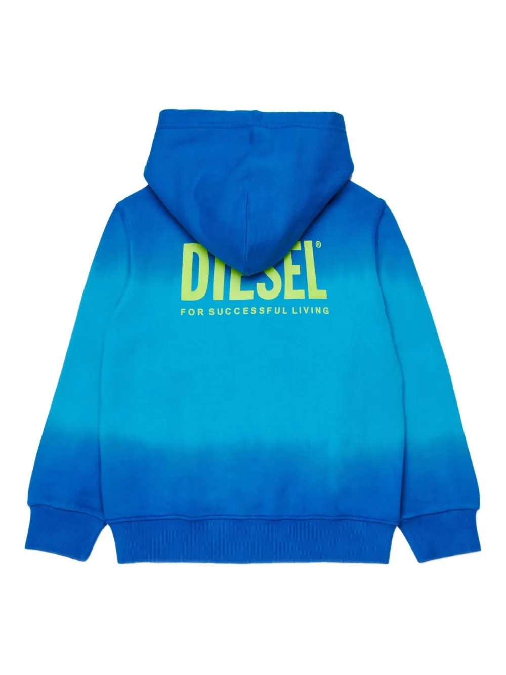  Diesel Kids Shade Over Zip Hooded Sweatshirt - Blue 