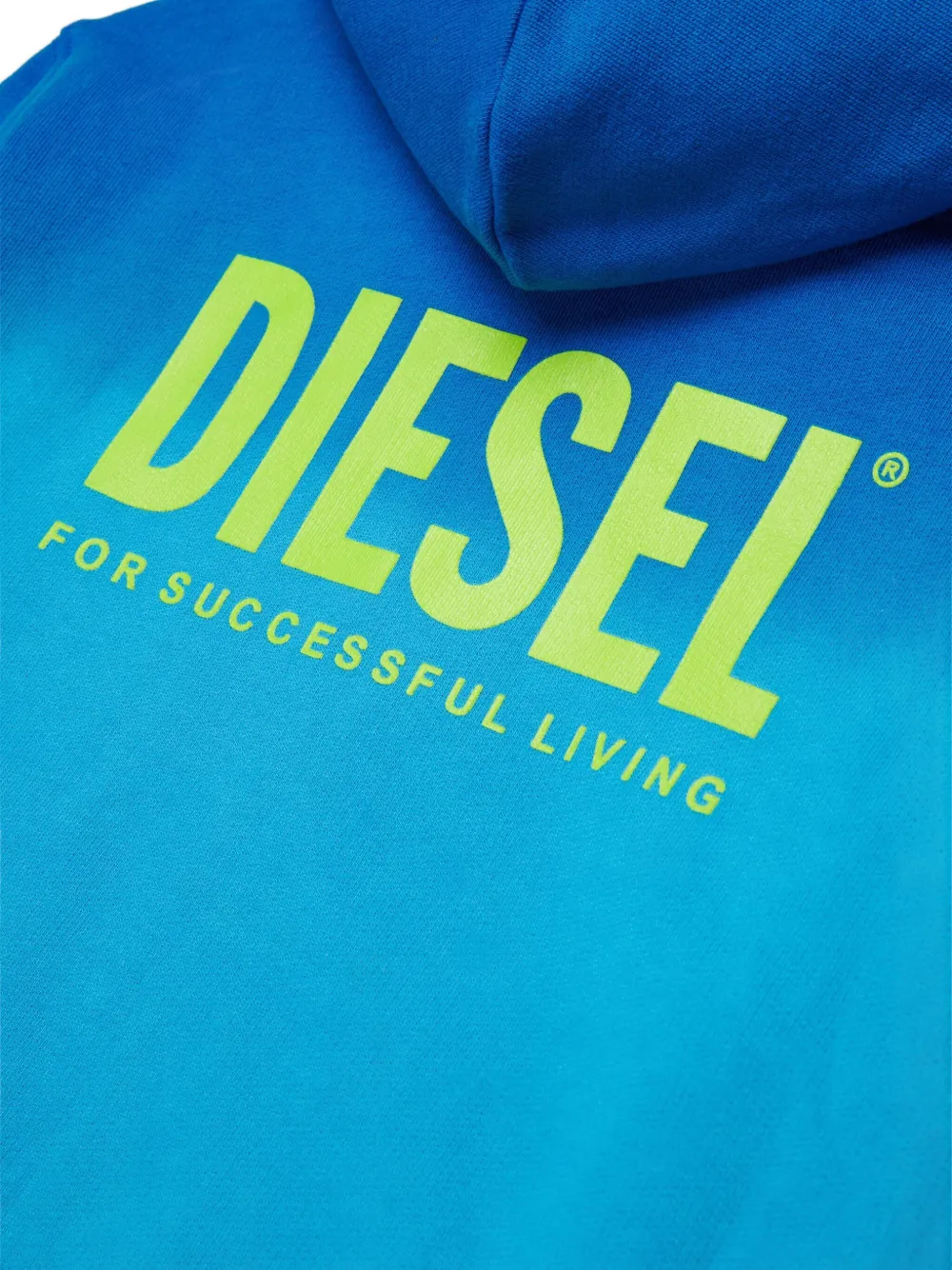  Diesel Kids Shade Over Zip Hooded Sweatshirt - Blue 