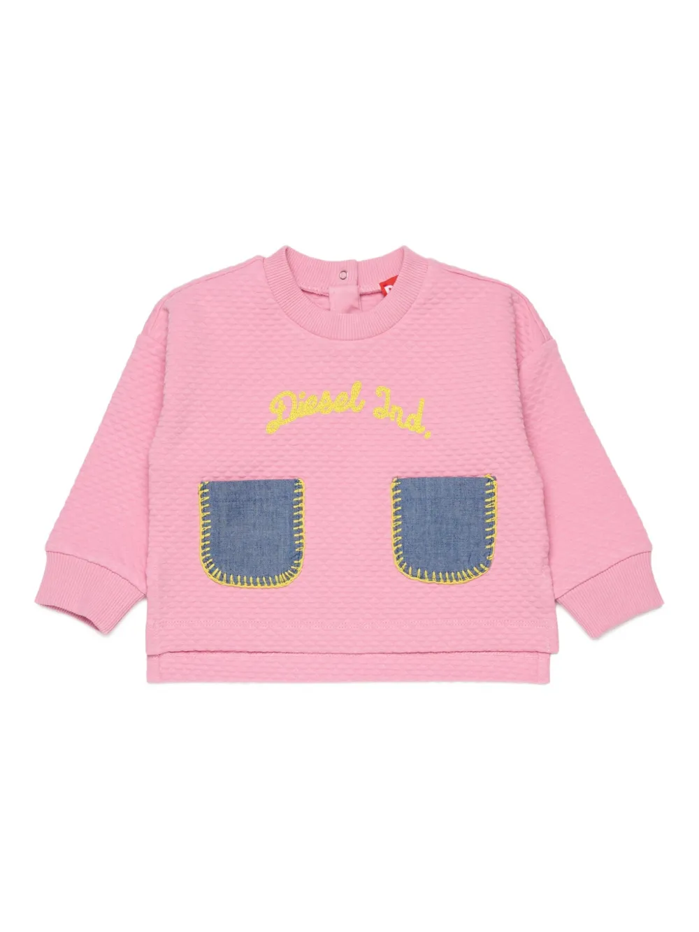 Diesel Kids Felpa Smyb con tasche - Rosa