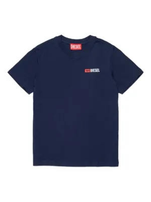 Diesel Kids Tadjustk14 logo-print T-shirt | Blue | FARFETCH