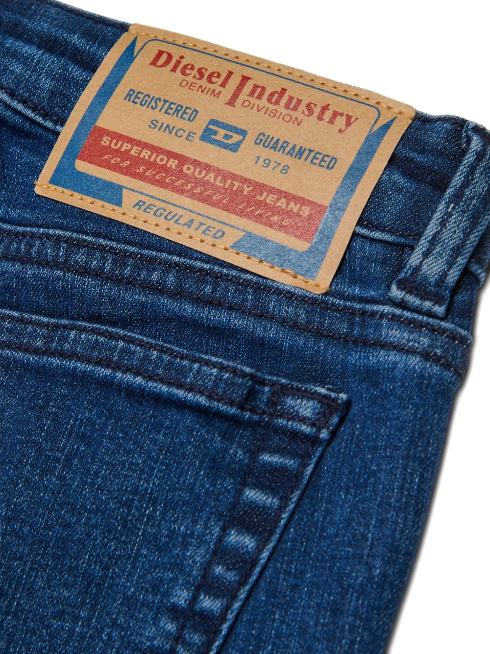  Diesel Kids Flared Cotton Denim - Blue 
