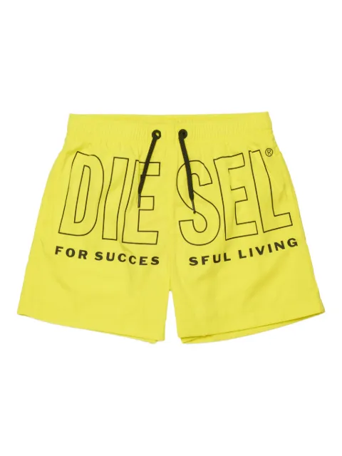 Diesel Kids MIDIT logo-print swim shorts