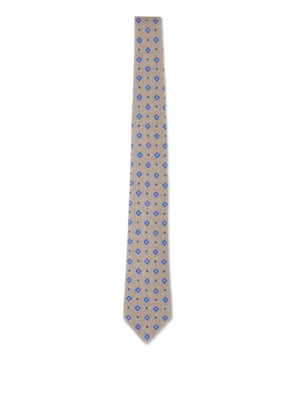 Kiton cravate en soie | tons neutres | Image 1