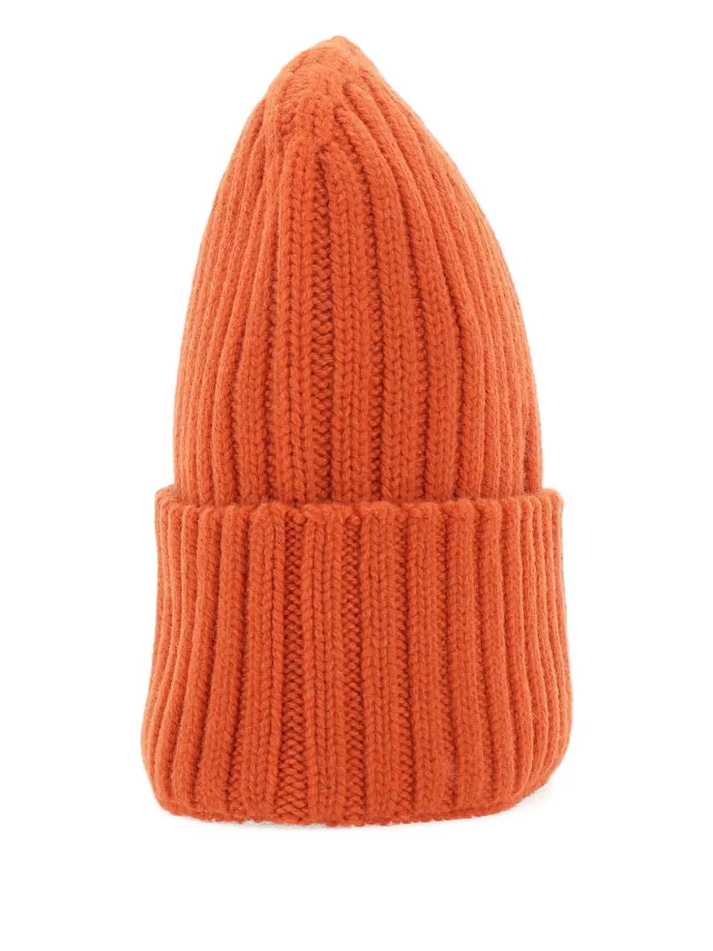 Mc2 Saint Barth Wengen Ribbed Beanie Hat In Orange