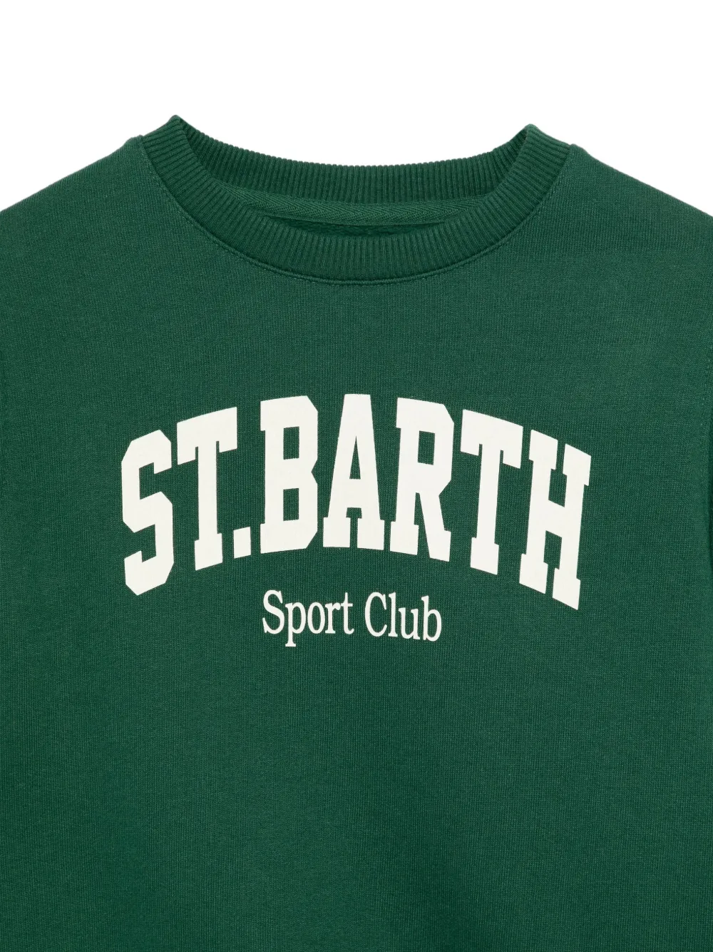 MC2 Saint Barth Kids Sweater met logoprint Groen
