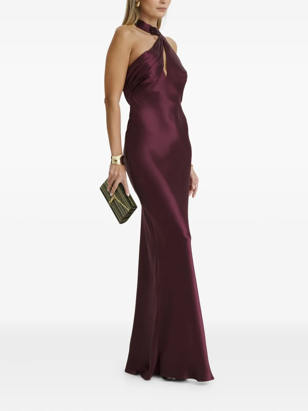 Il Volo Vionne Maxi Dress In Burgundy