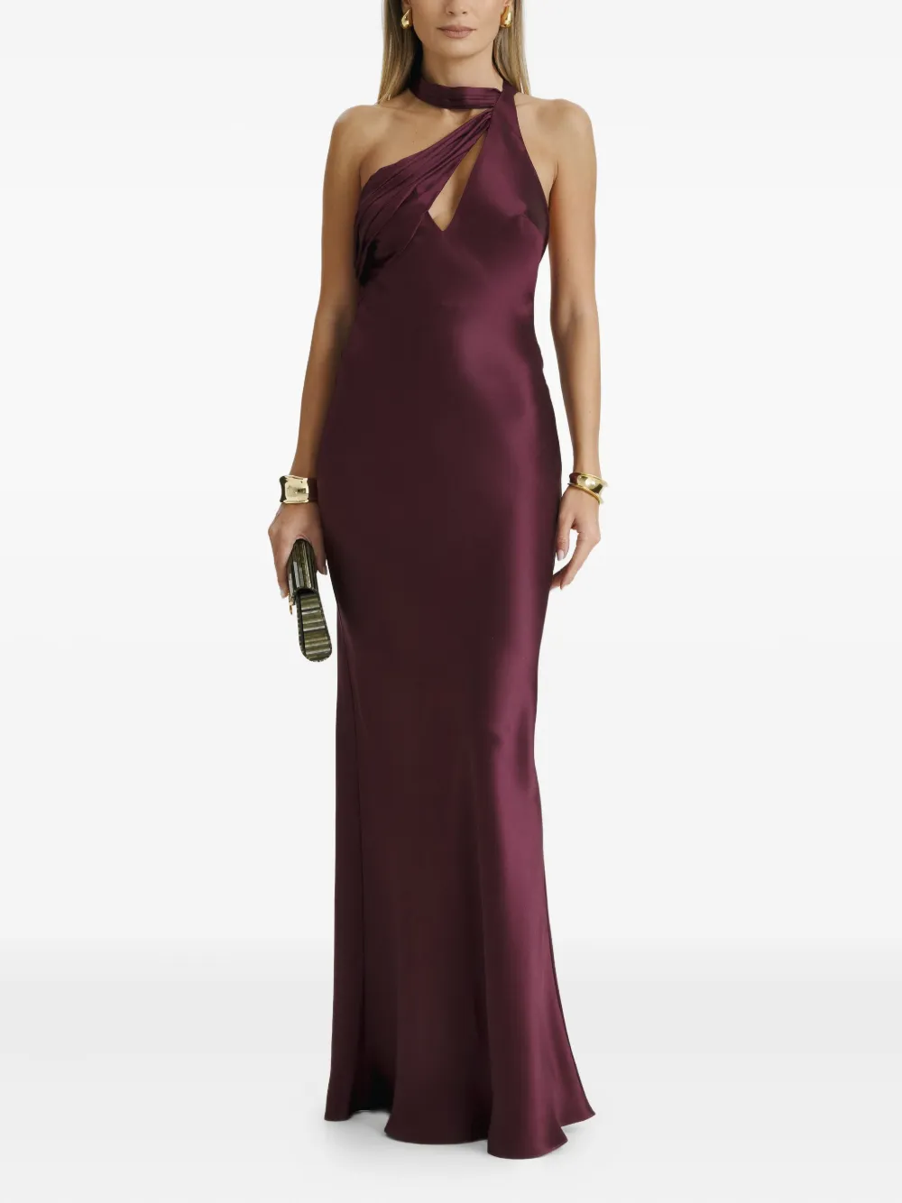 Il Volo Vionne Maxi Dress In Burgundy