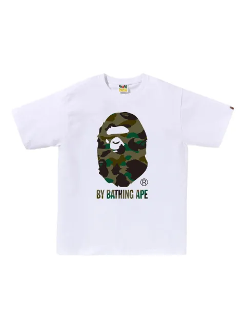 A BATHING APE® camouflage-print logo T-shirt