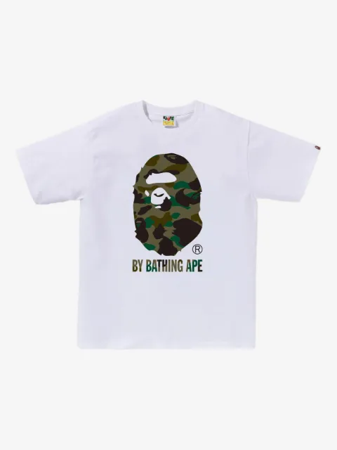 A BATHING APE® camouflage-print logo T-shirt