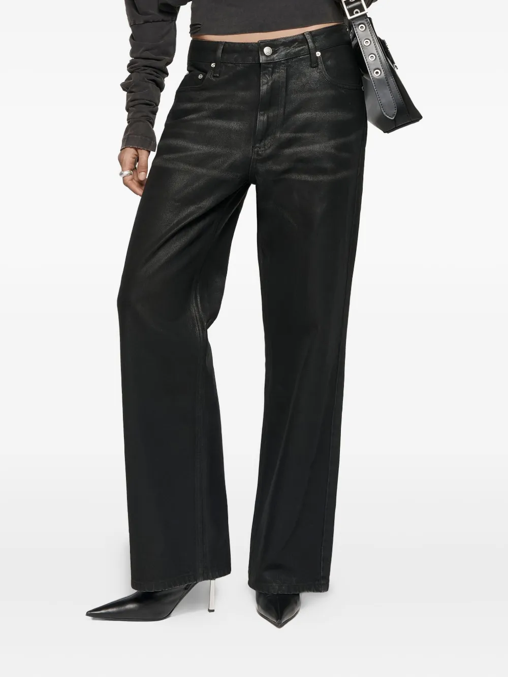 MISBHV Jeans dritti Austin con cinque tasche - Nero