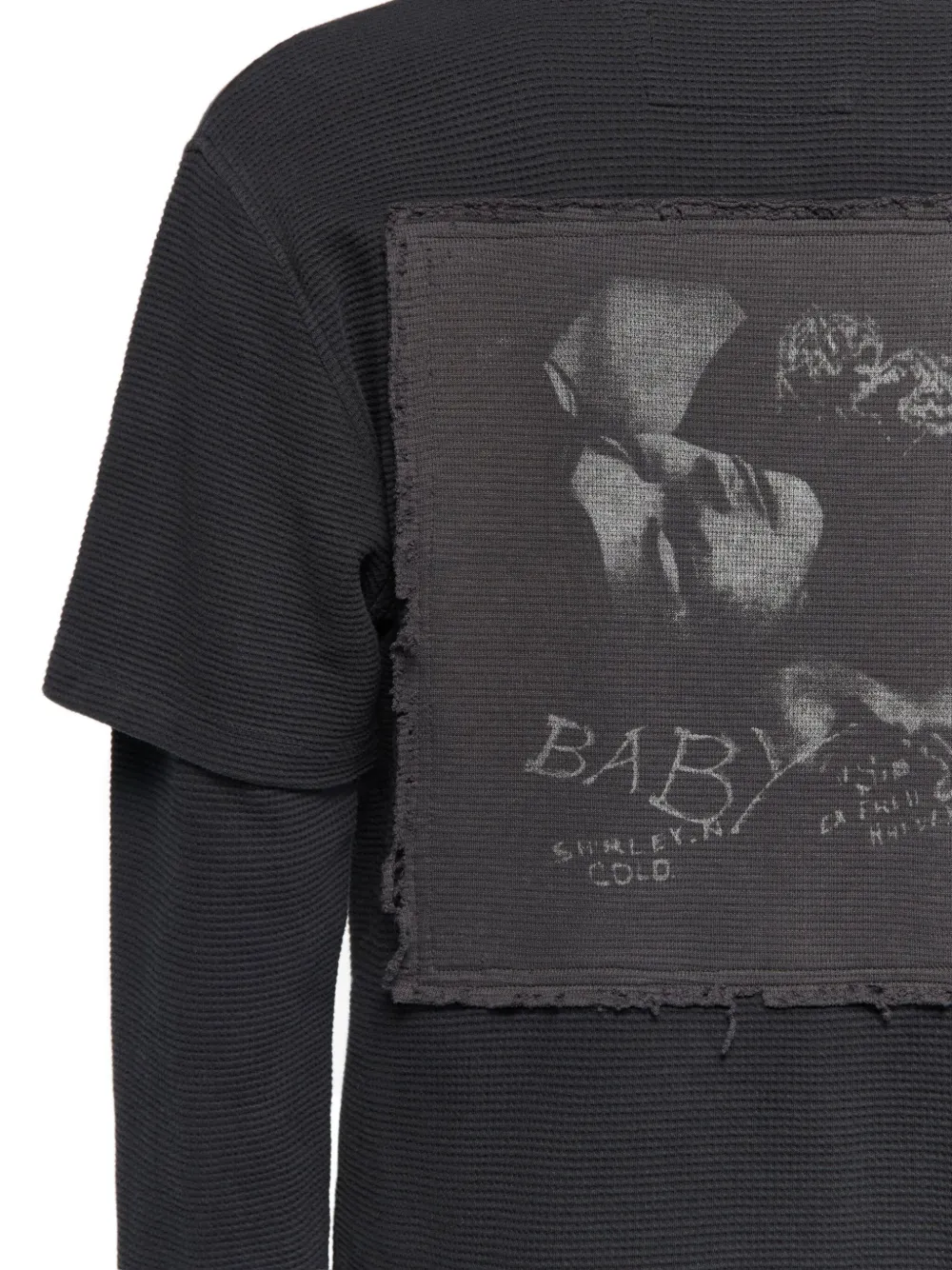 MISBHV Poloshirt met gelaagde print Zwart