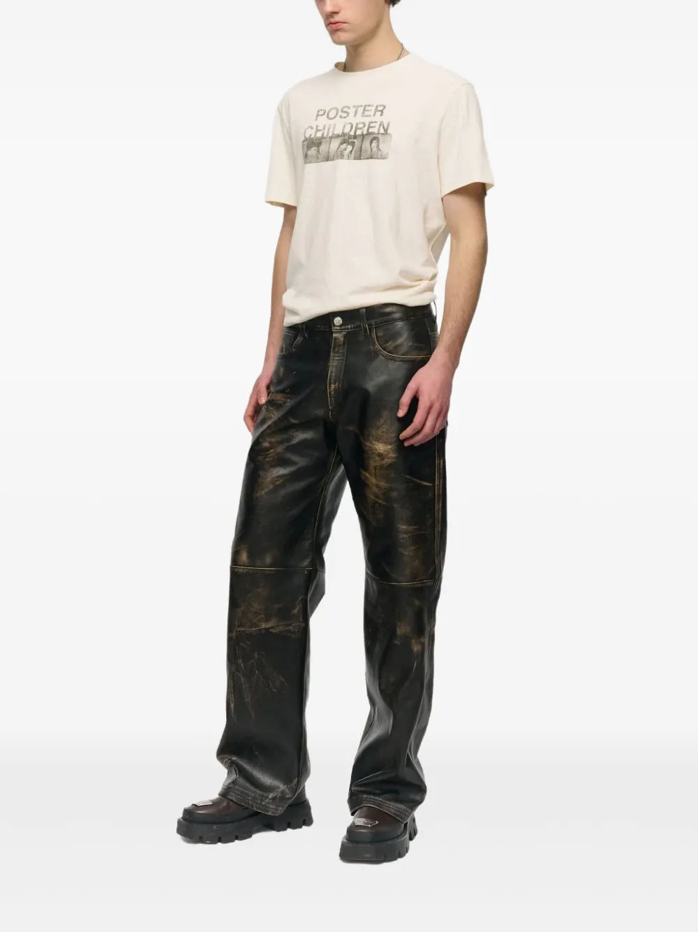  Misbhv Poster Children Graphic T-shirt - Neutrals 