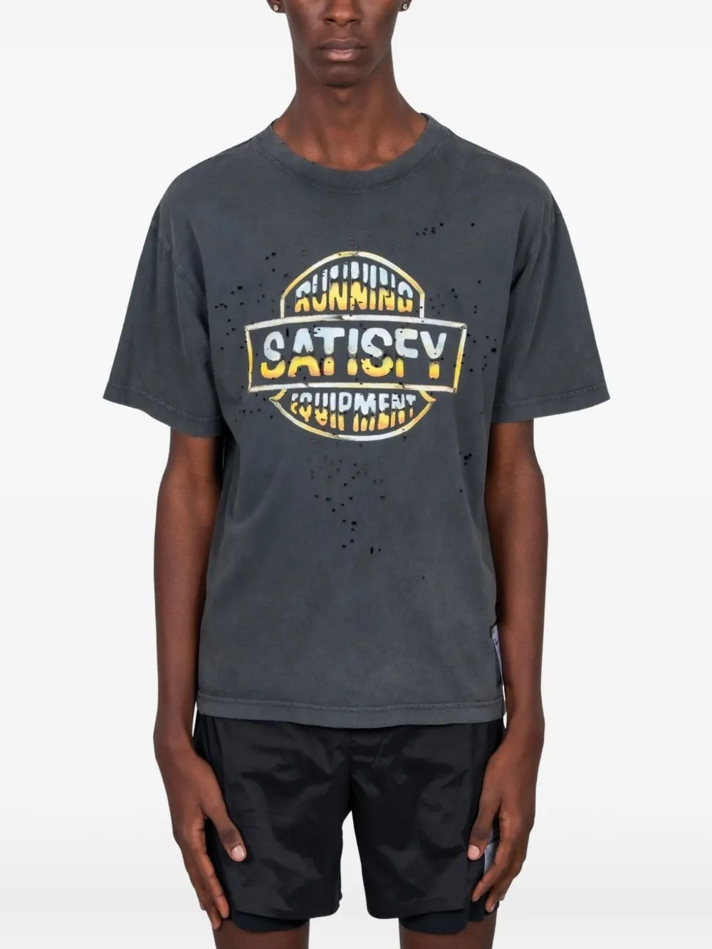 Satisfy mothtech T-shirt | Grey | Image 1