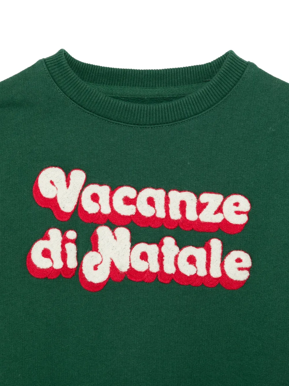 MC2 Saint Barth Kids Trui met letterprint Groen