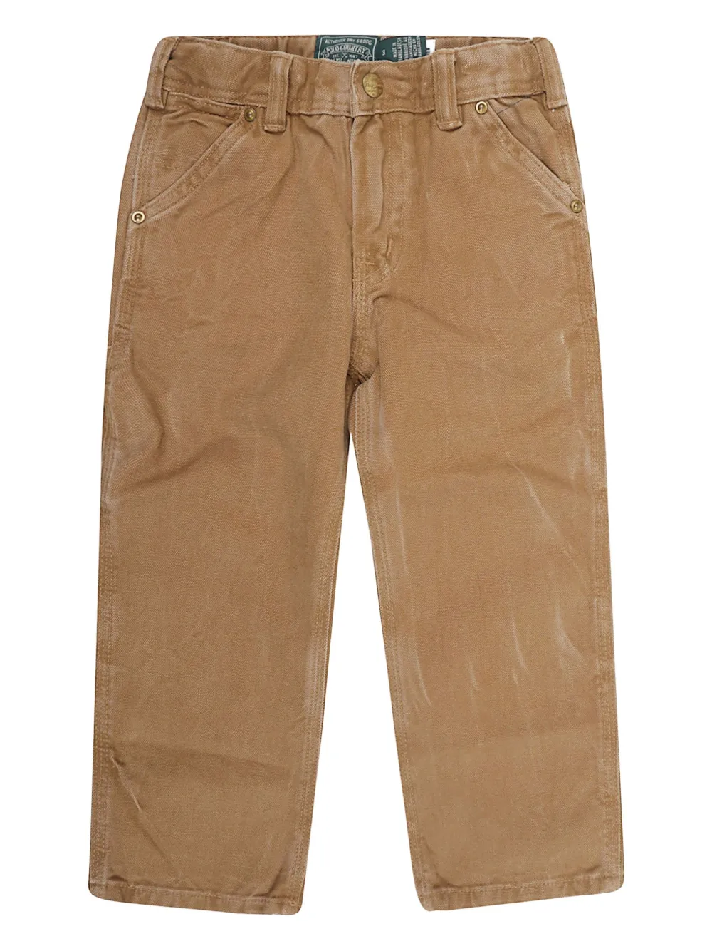 POLO RALPH LAUREN KIDS Broek met logodetail Bruin