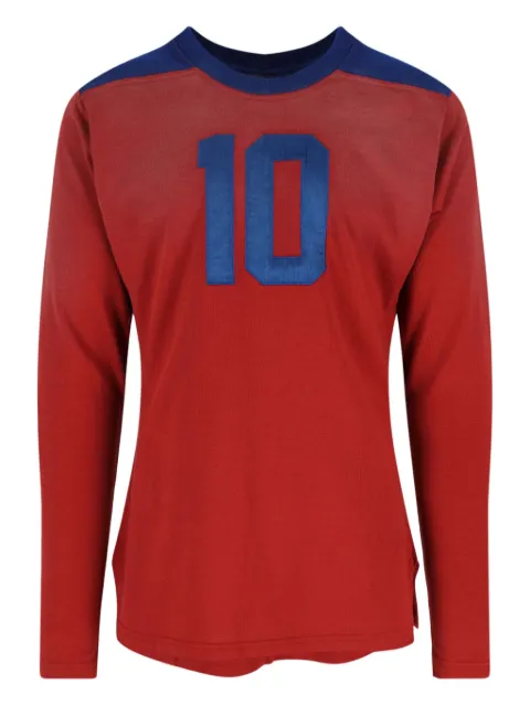 Maison Margiela number-appliqué long-sleeve T-shirt