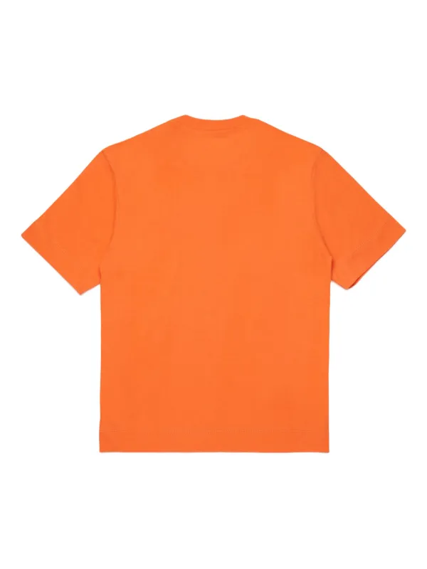 Marni Kids Cotton T-shirt With Logo | Orange | FARFETCH