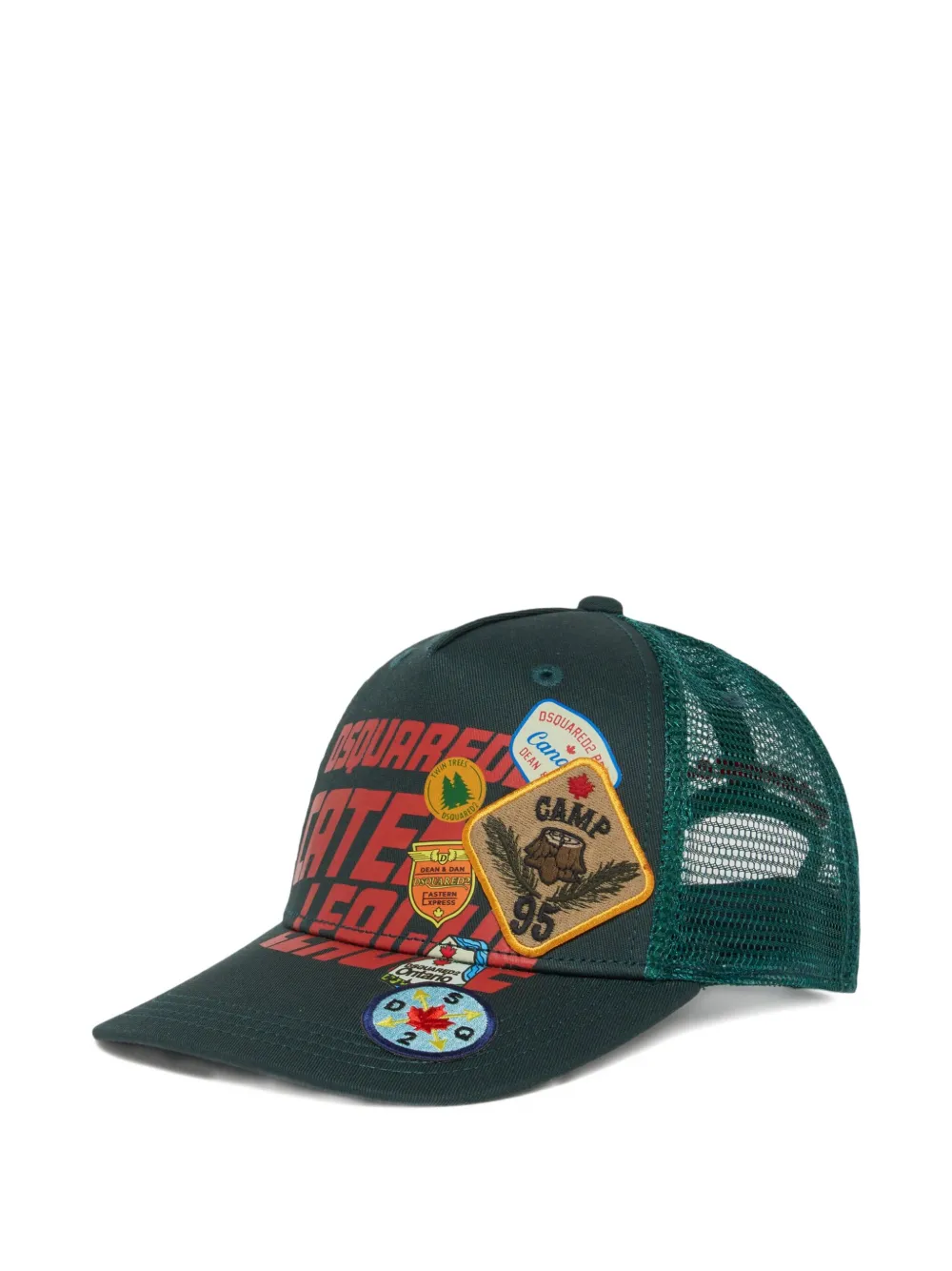 DSQUARED2 KIDS appliqué mesh cap | Green | Image 1