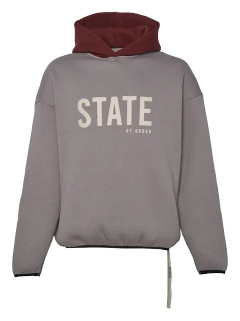 STATE OF ORDER Felpa contrast hooded sweatshirt